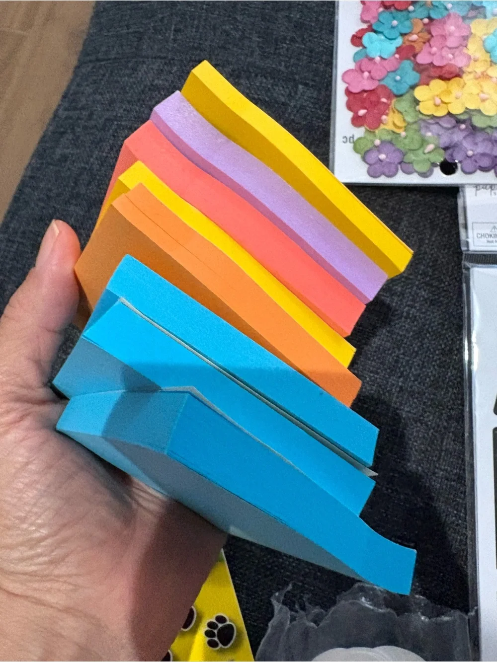 Arts and crafts supplies, students teachers